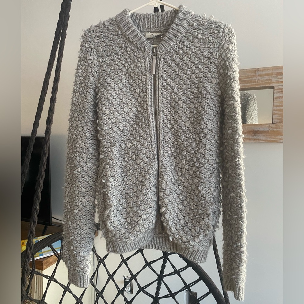 Lucky Brand Heather Gray Knit Top
